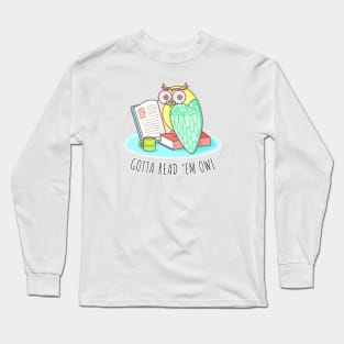 Reading Owl Long Sleeve T-Shirt